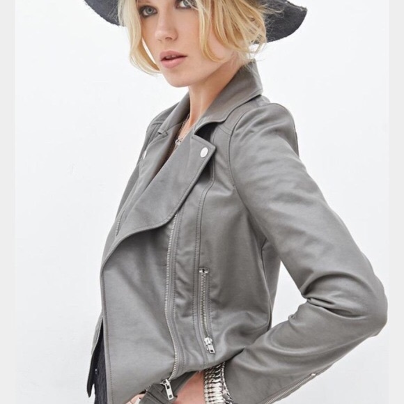 Forever 21 Jackets & Blazers - HP ✰  Forever 21 faux leather jacket cobalt